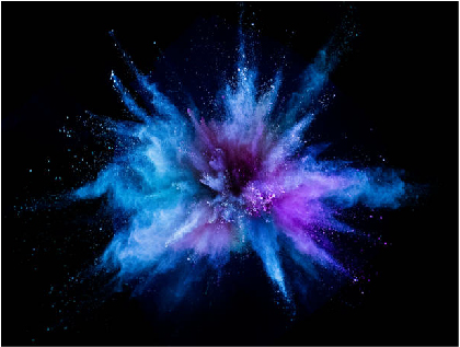 A color explosion, highlighting design flexibility in online invitations.